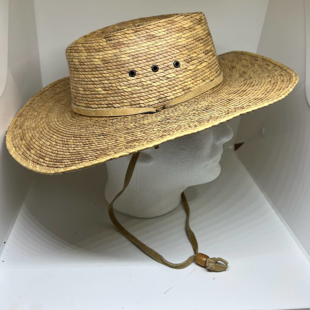 Vintage Sahuayo Legitimo straw hat size 7 1/4 EUC